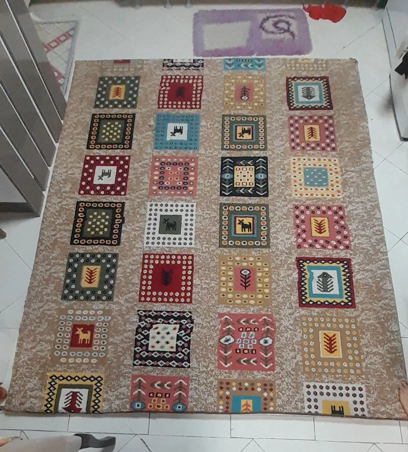 گلیم فرش خوش طرح|گلیم، جاجیم، گبه|سنندج, |دیوار