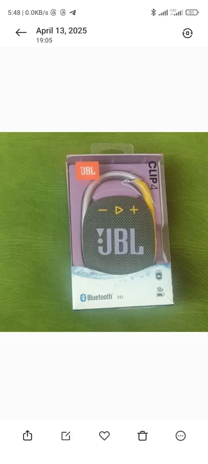 اسپیکر jbl clip4|پخش‌کننده همراه|شیراز, شهرک گلستان|دیوار