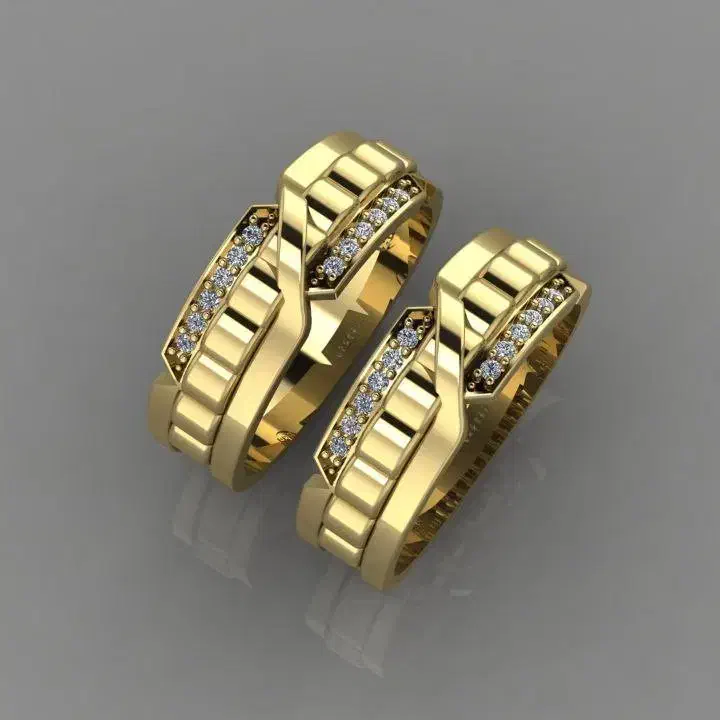 حلقه ست طلا روس نگین دار|بدلیجات|شیراز, شاهچراغ|دیوار