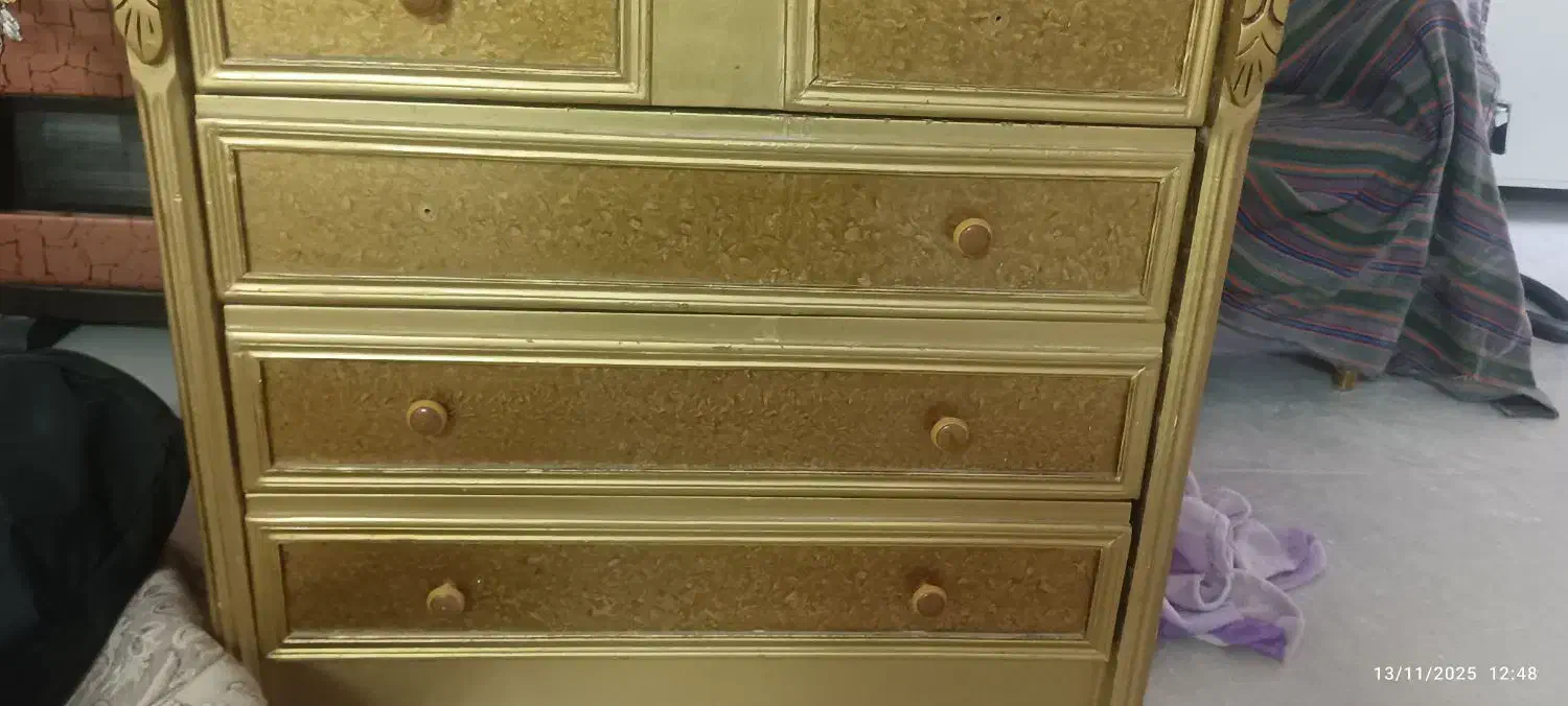 دراور چوبی چهار کشو|جاکفشی، کمد، دراور|ساوه, |دیوار