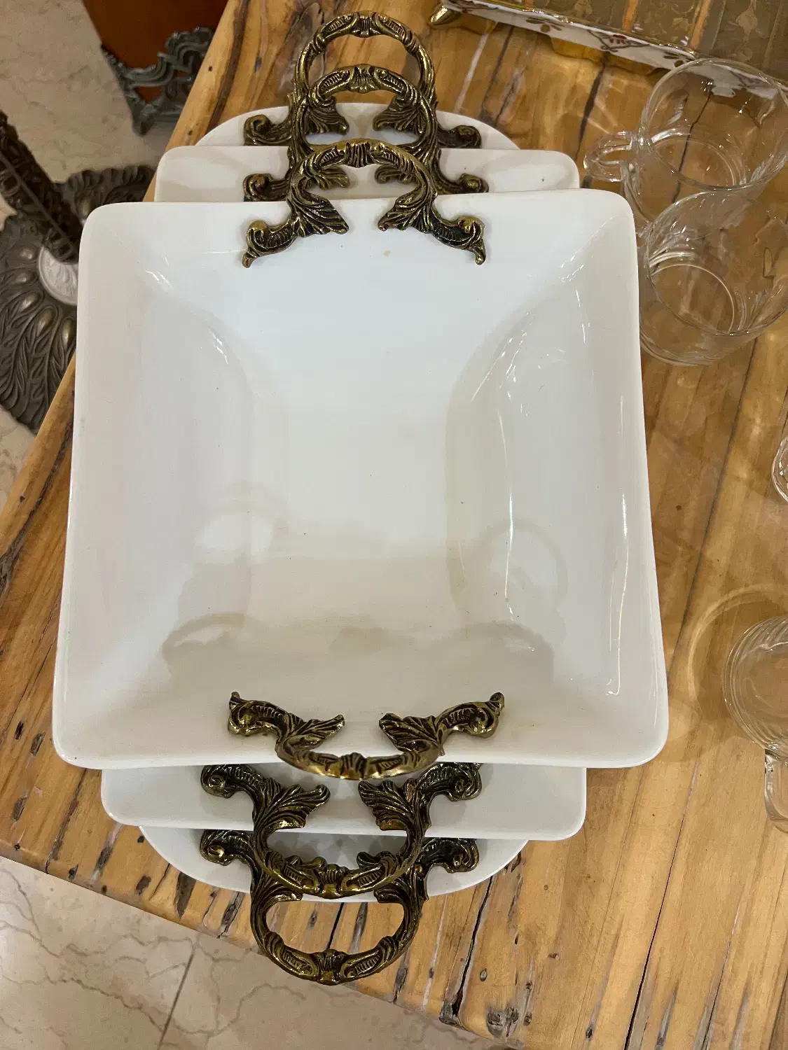 ظرف های قدیمی فرانسه|ظروف سرو و پذیرایی|قم, باجک یک|دیوار