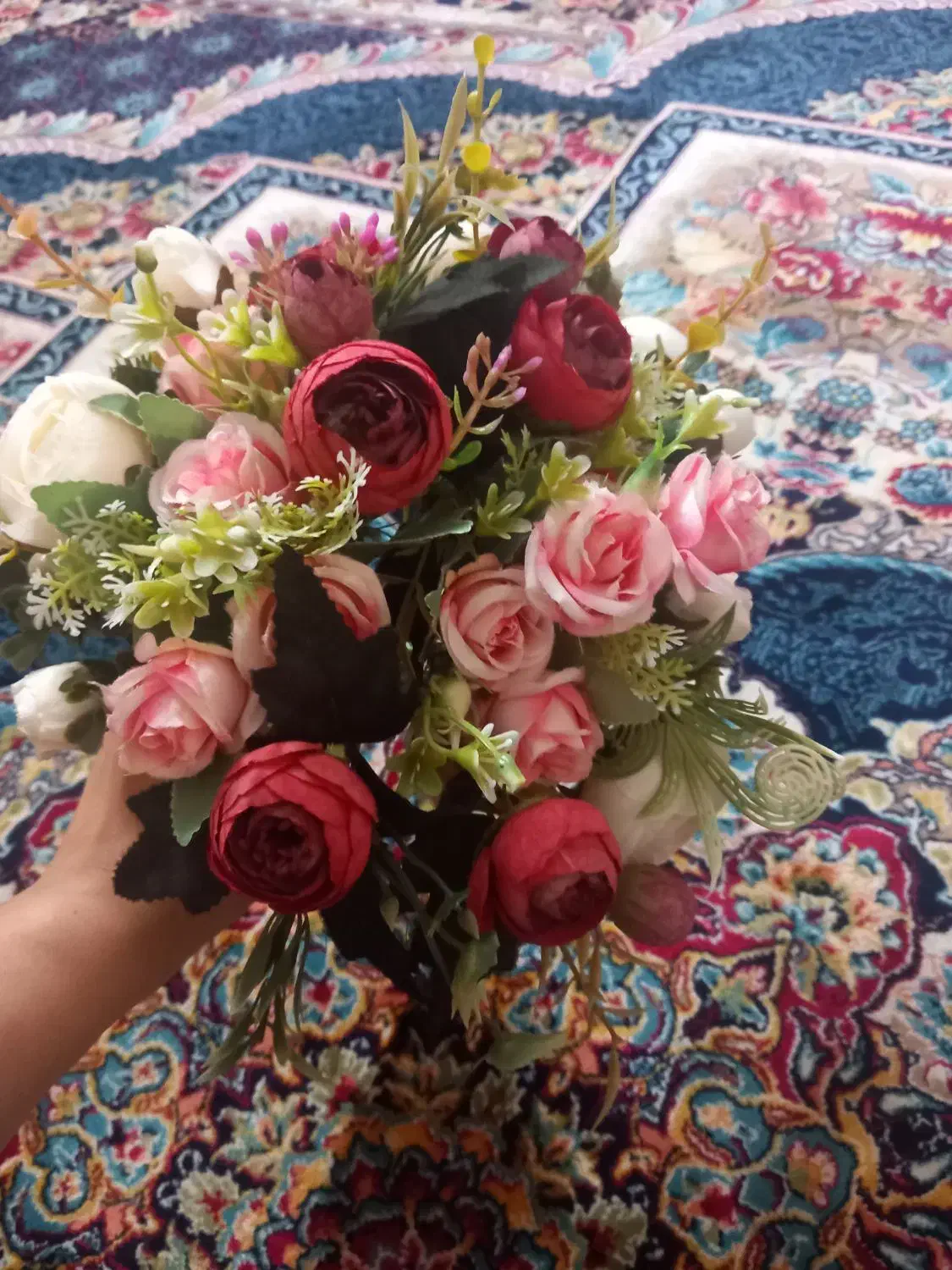 دسته گل کلدان|گل مصنوعی|قدس, شهرقدس|دیوار