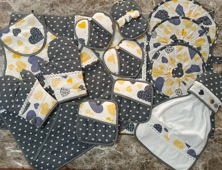 سرویس آشپزخانه مخصوص عروس و خانم های خاص پسند|سفره، حوله، دستمال آشپزخانه|اهواز, کوی مهدیس|دیوار