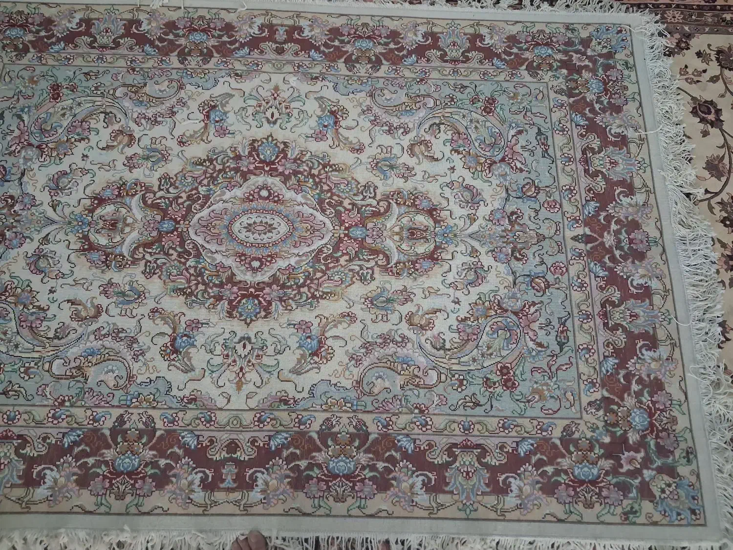 یک جفت قالیچه نقشه خطیبی|فرش|مراغه, |دیوار