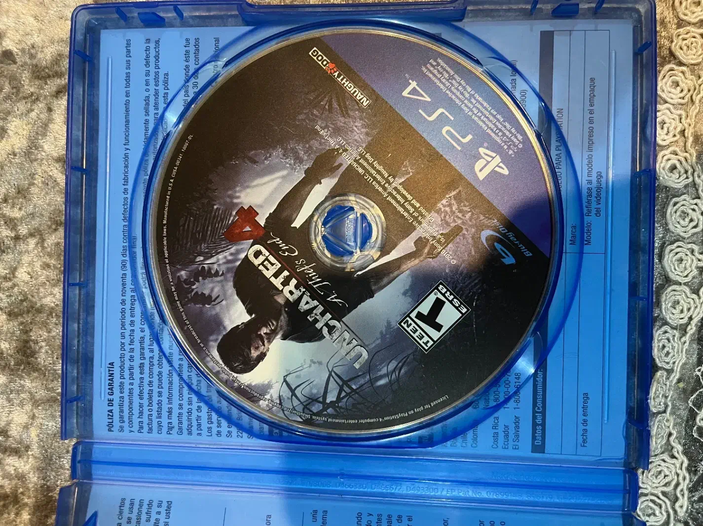 دیسک بازی آنچارتد uncharted 4|کنسول، بازی ویدئویی و آنلاین|چالوس, |دیوار