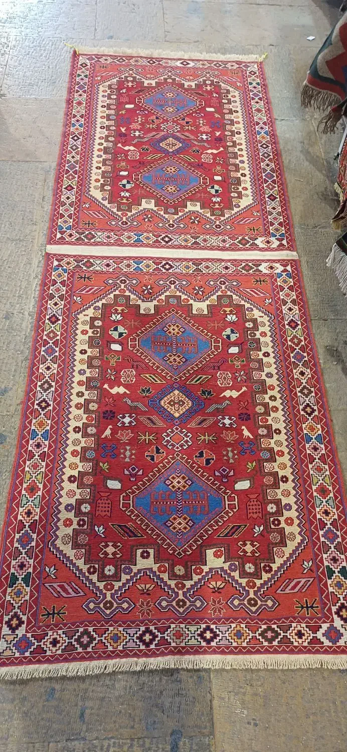 گلیم سوزنی ۱در ۱.۵|گلیم، جاجیم، گبه|شیراز, گود عربان|دیوار