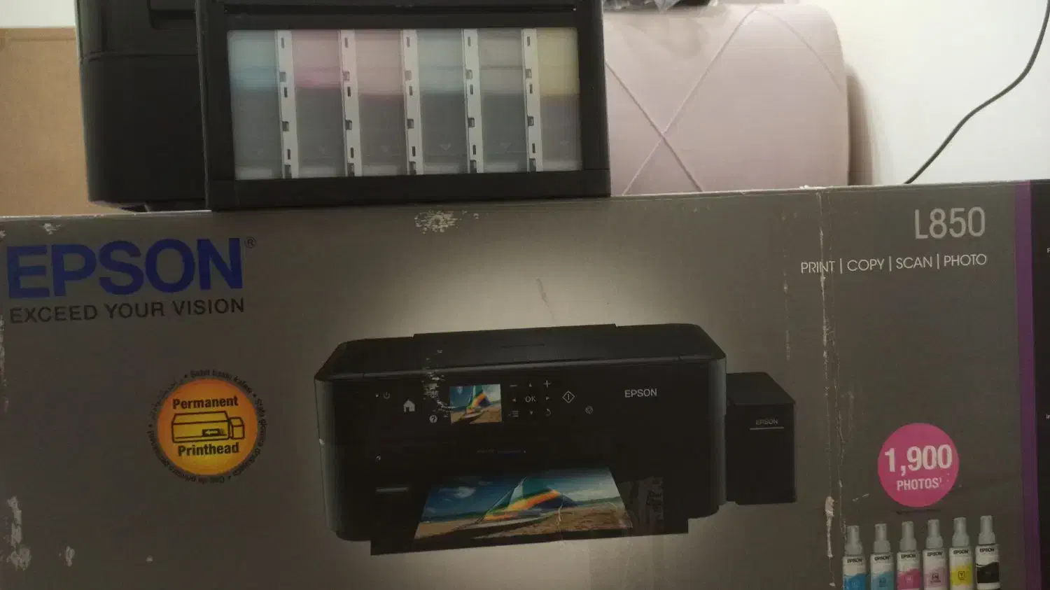 پرینتر سه کاره حرفه ای رنگی اپسون EPSON L850|پرینتر، اسکنر، کپی، فکس|اهواز, گلستان|دیوار
