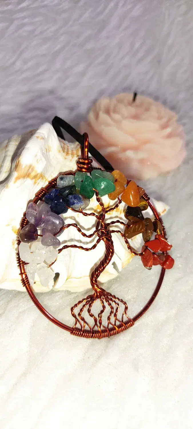 هدیه روز مادر رو مانتویی سنگ قیمتی ۷ چاکراه|جواهرات|ساری, |دیوار