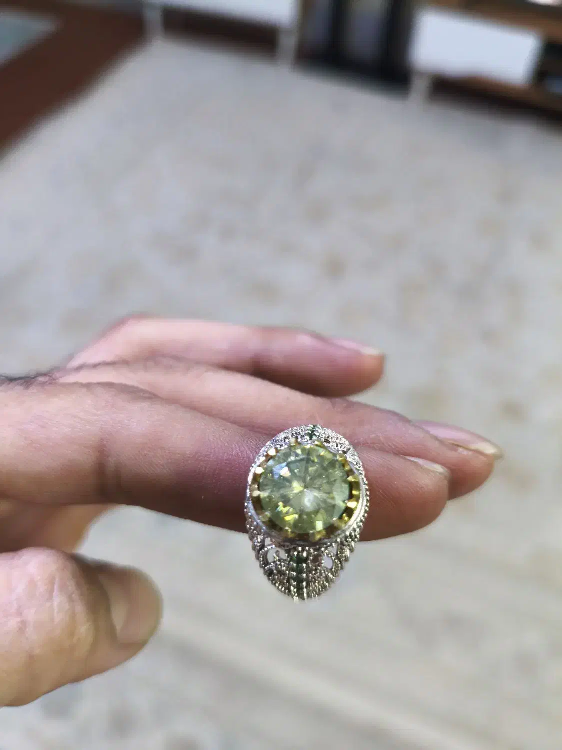 انگشتر موزونایت|بدلیجات|زاهدان, |دیوار