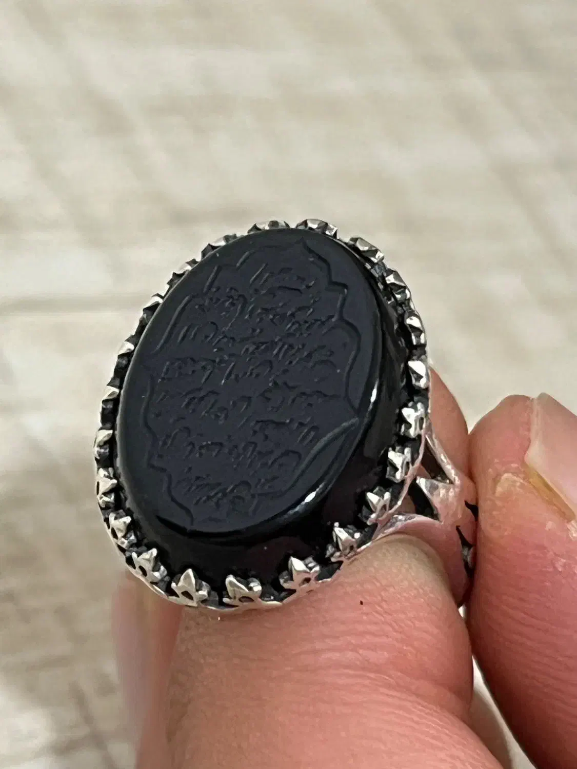 انگشتر عقیق نقره|جواهرات|بندر ماهشهر, |دیوار