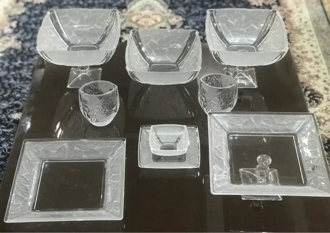 سرویس برگ یخی کریستال|ظروف سرو و پذیرایی|شیراز, آبیاری|دیوار