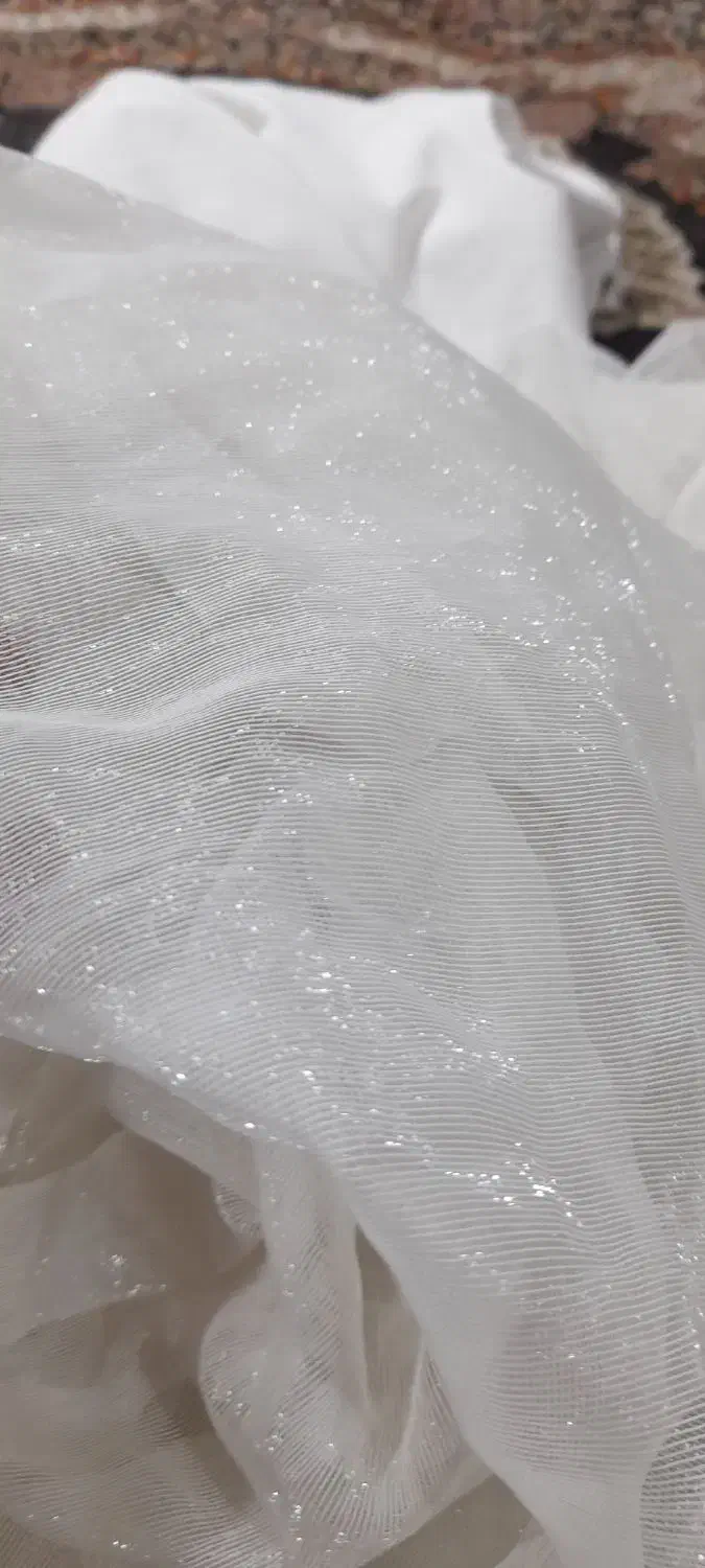 پرده شاین پلیسه دو تا همراه با میل پرده و سرب|پرده، رانر، رومیزی|لاهیجان, گلستان|دیوار