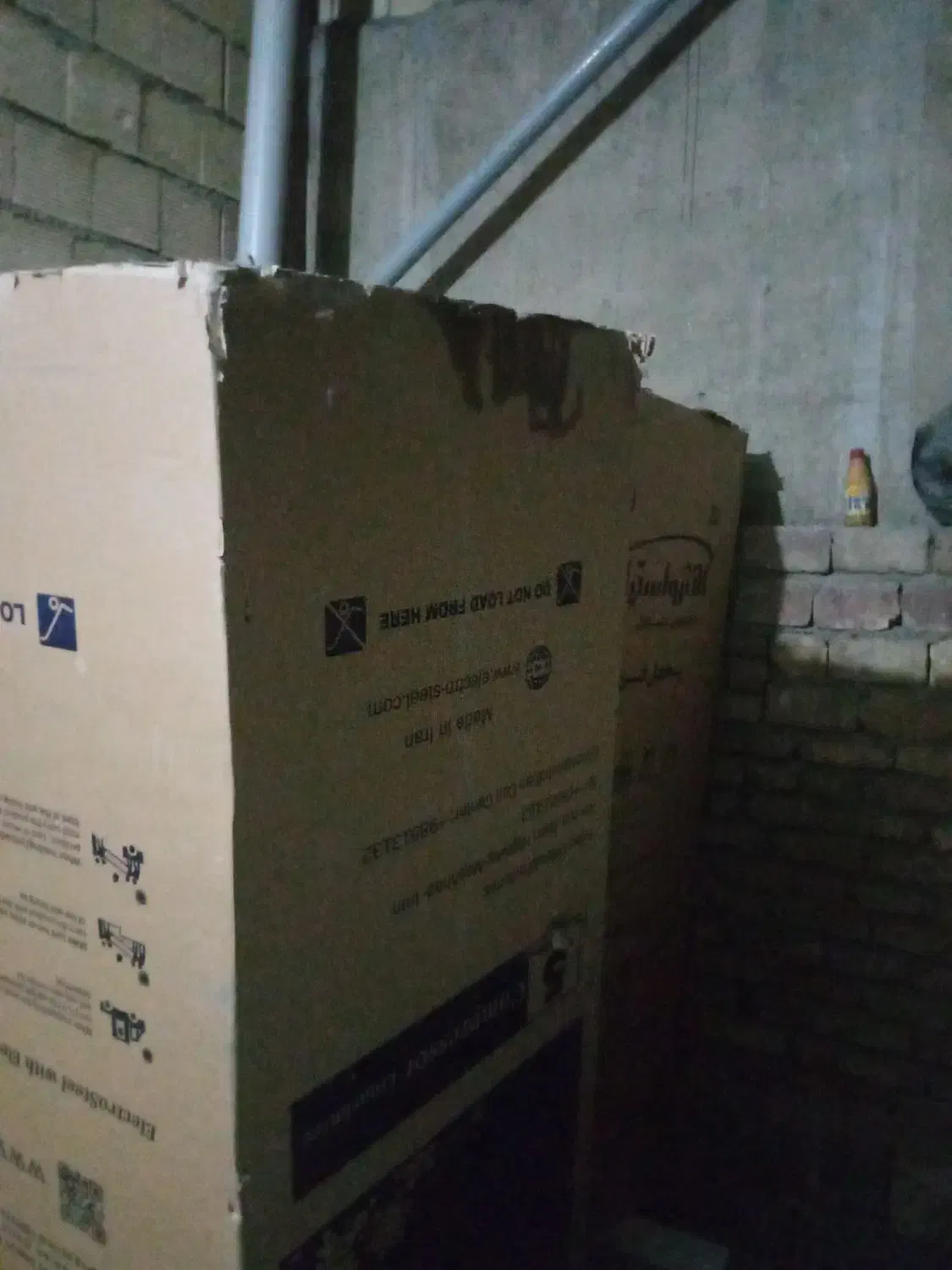 دو‌عدد‌کارتن‌یخچال‌دو‌قلو‌الکترو‌استیل‌در‌حد‌نو|یخچال و فریزر|سنندج, |دیوار