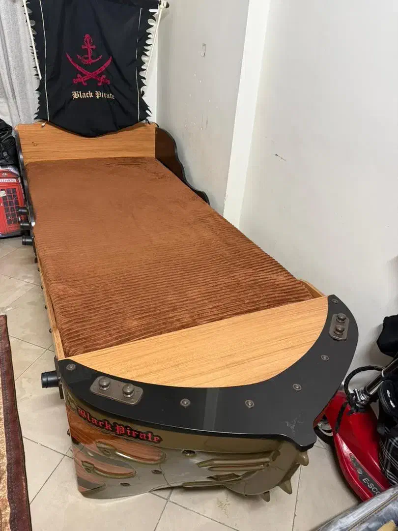 تختخواب تک نفره نوجوان چوب|تخت و سرویس خواب|تهران, مجیدآباد|دیوار