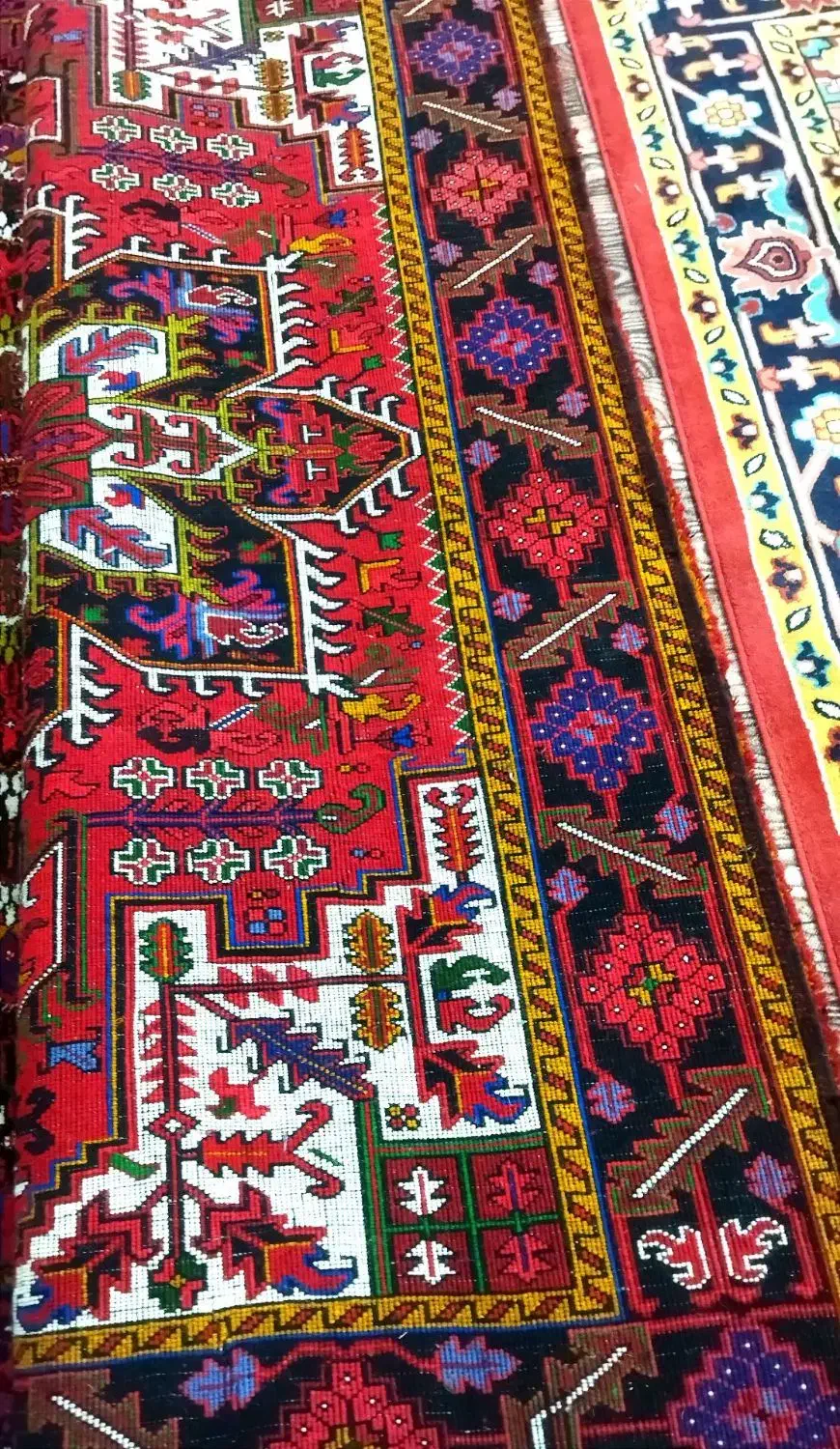 فرش ۶ متری جفت هریس بارماخ توخوش|فرش|تبریز, |دیوار