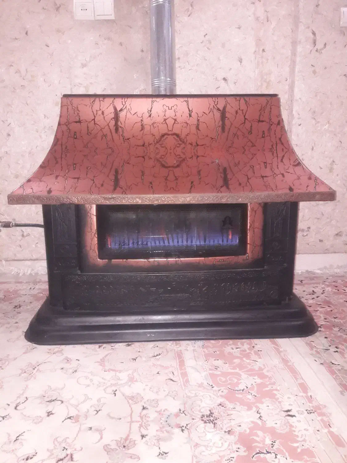 بخاری گازی طرح شومینه بزرگ دوازده هزار|بخاری، هیتر، شومینه|اسلامشهر, شهرک مفیدی|دیوار