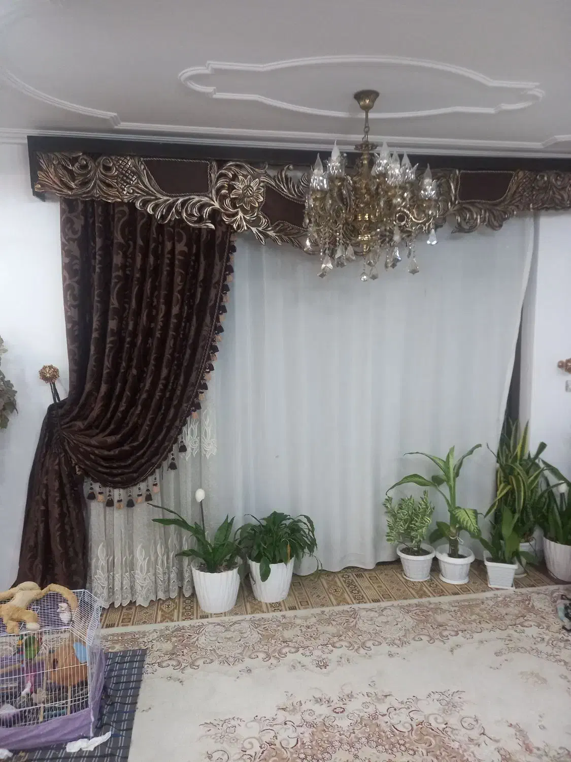 کتیبه و پرده پذیرایی|پرده، رانر، رومیزی|رضوانشهر, |دیوار