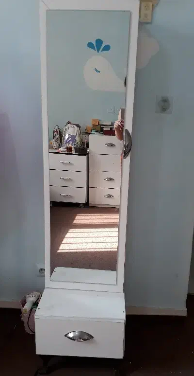 سرویس تخت خواب همراه تشک .آینه و کشوی لباس|تخت و سرویس خواب|مهاجران, |دیوار