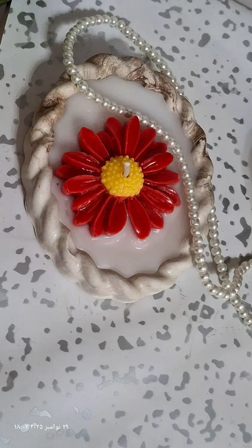 شمع گل بابونه|صنایع دستی و سایر لوازم تزئینی|اردبیل, |دیوار