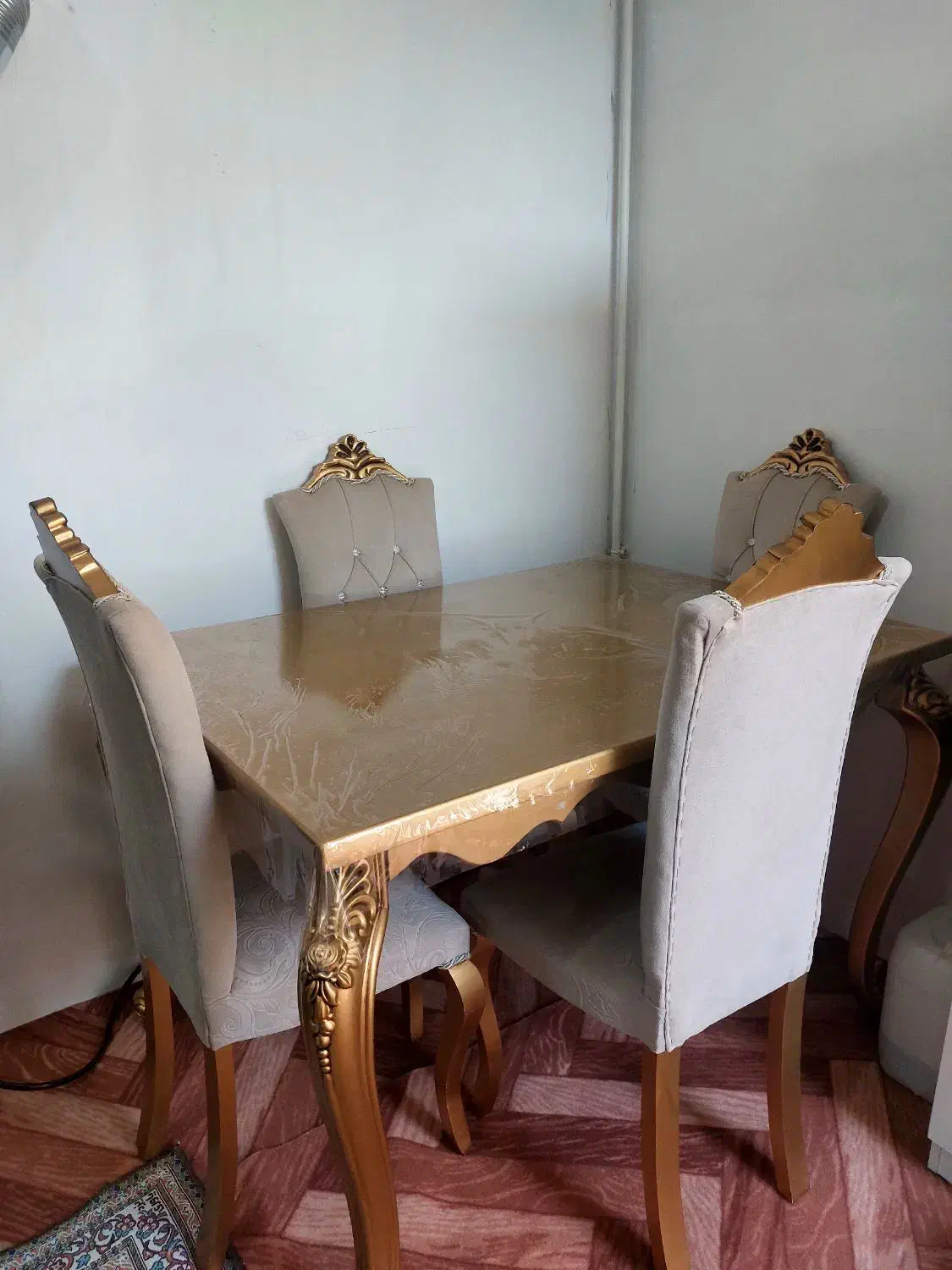 میز نهار خوری طرح چوب|میز و صندلی غذاخوری|اقبالیه, |دیوار