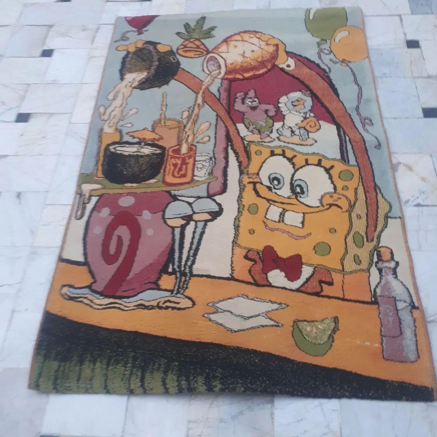 دو عدد گلیم فرش کارکرده|فرش|قم, نیروگاه|دیوار