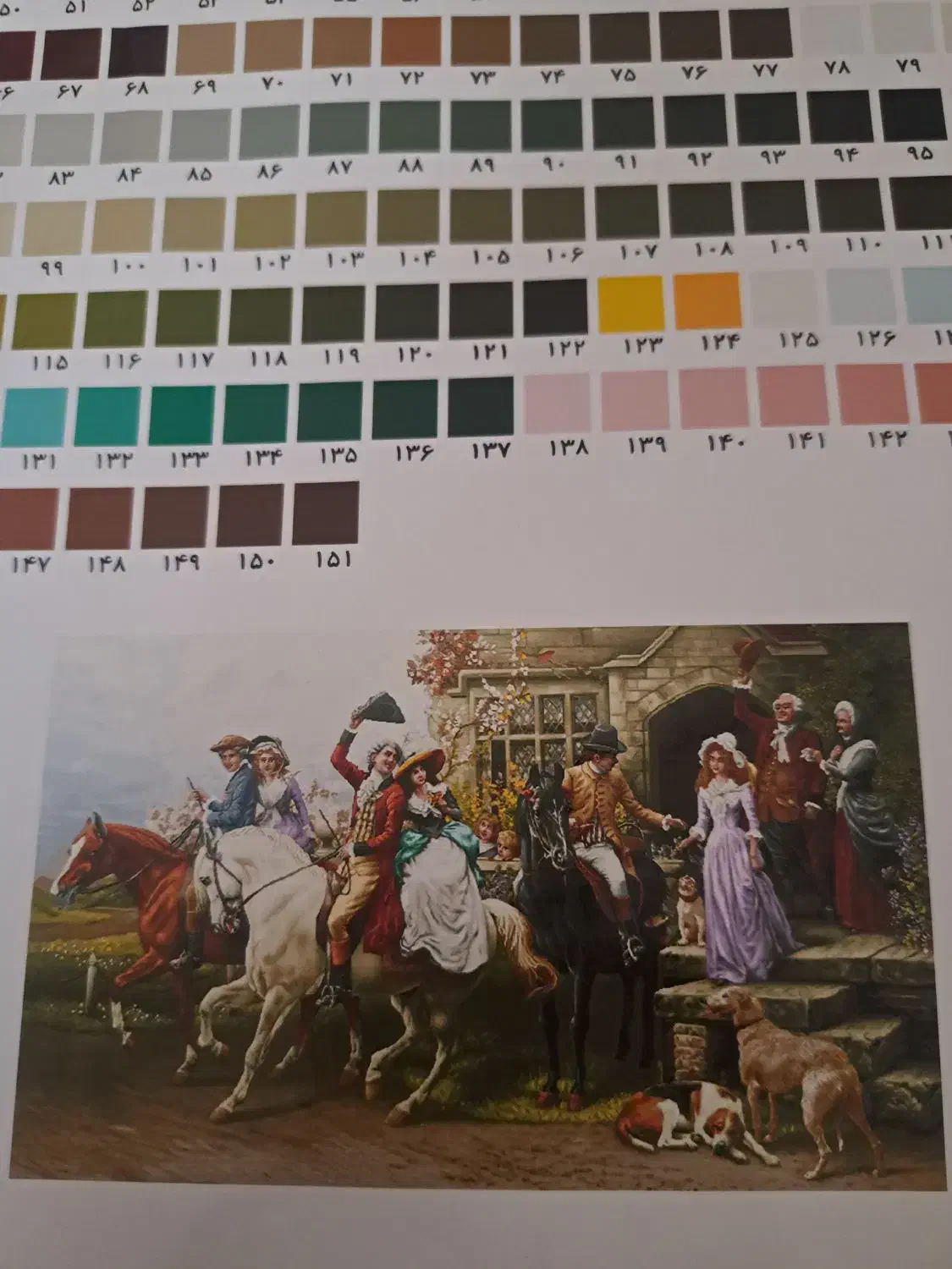 نخ و نقشه تابلو فرش|تابلو فرش|اراک, |دیوار