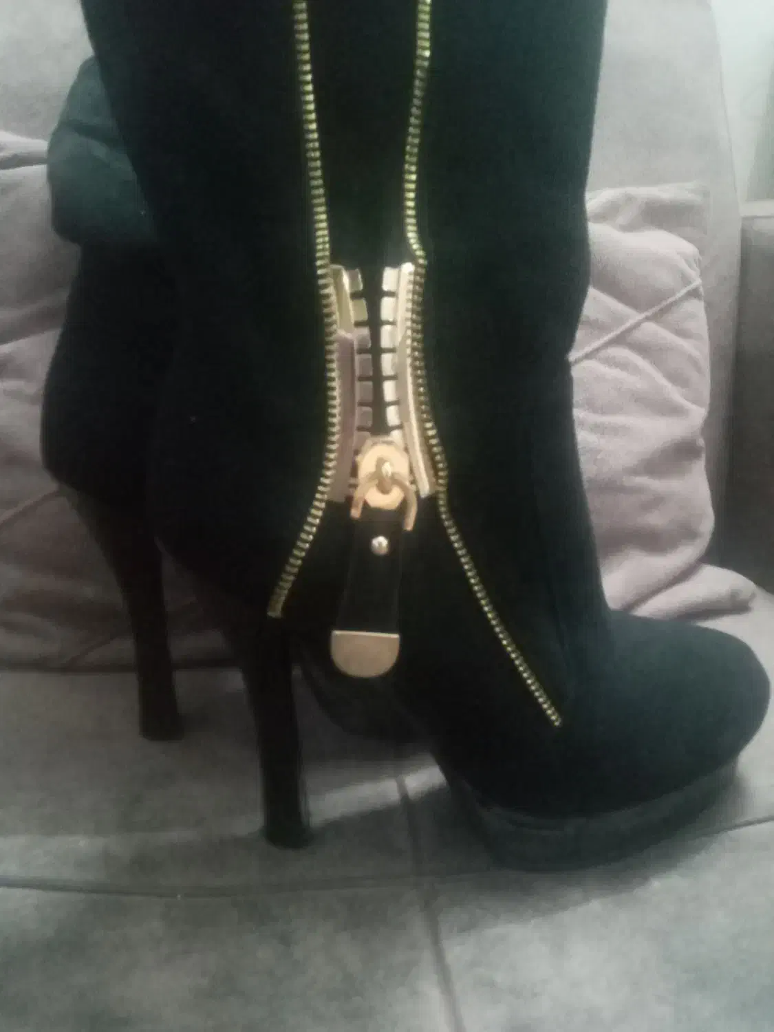 چکمه مخمل ساق بلند|کیف، کفش، کمربند|مشهد, شهید قربانی|دیوار