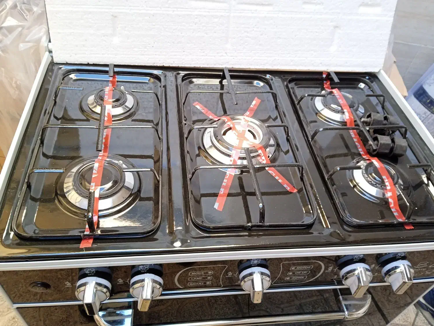 اجاق گاز پنج شعله طرح فر نو|اجاق گاز و لوازم برقی پختوپز|مشهد, خواجه ربیع|دیوار