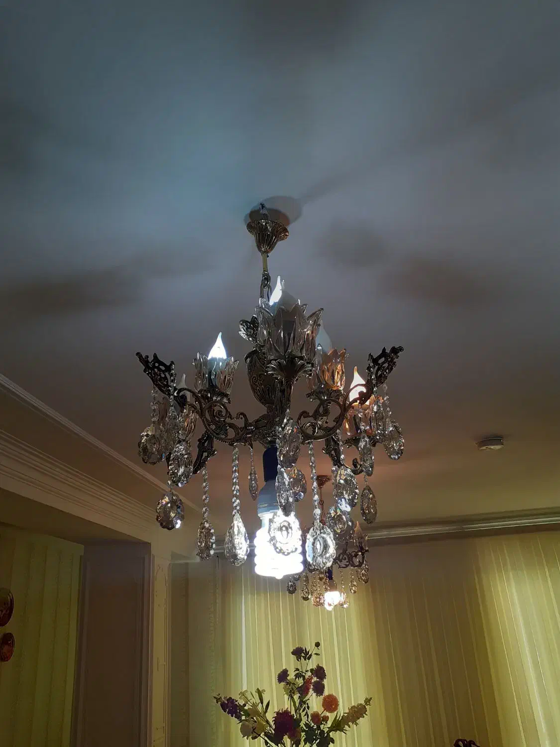 لوستر برنز  نونو زیر قیمت|لوستر و چراغ آویز|میانه, |دیوار