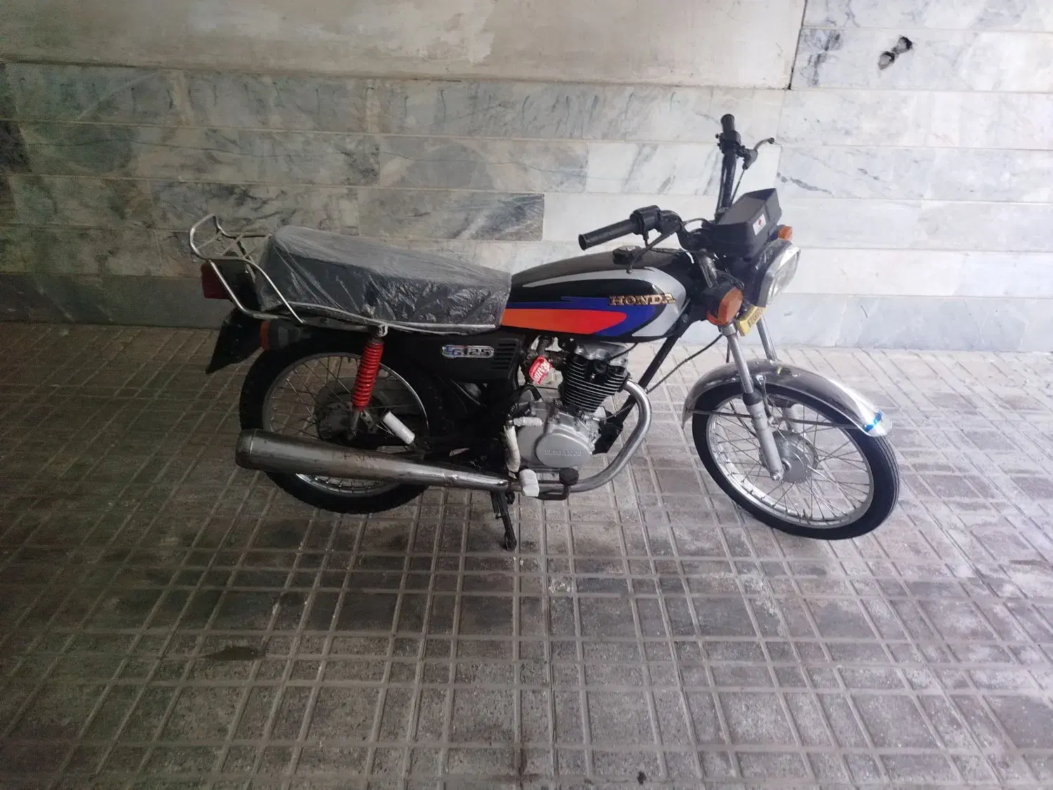 هندا 125مزایده 93 پلاک ملی|موتورسیکلت|ملارد, |دیوار