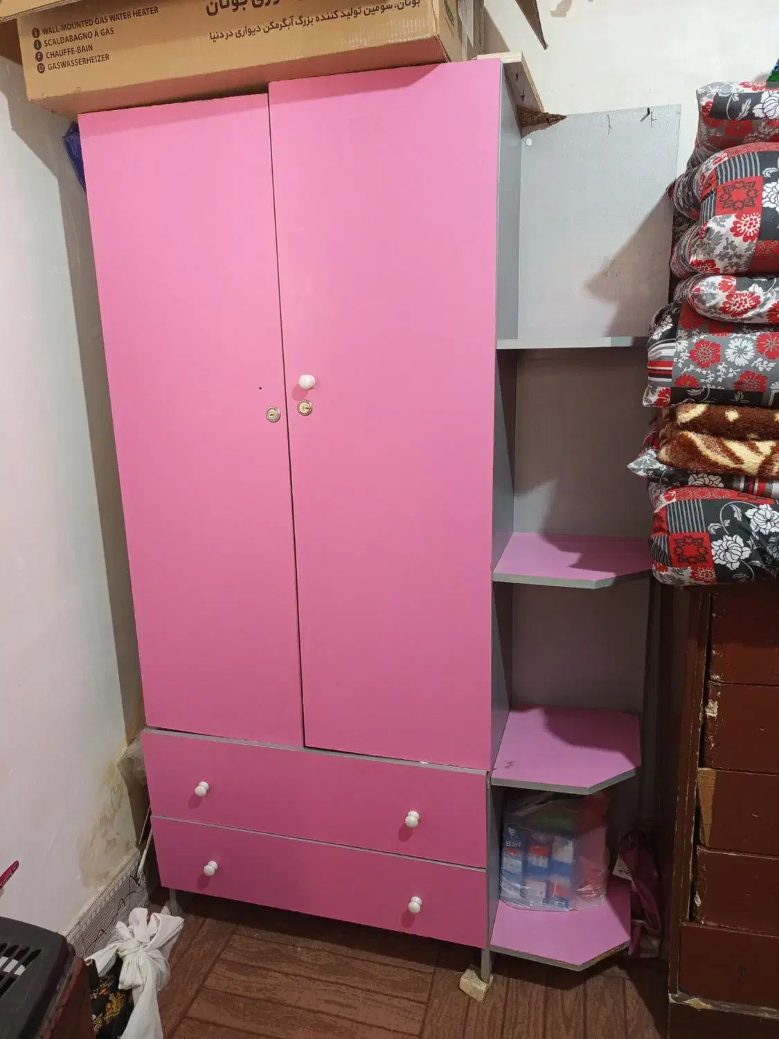 کمد لباس دخترانه|جاکفشی، کمد، دراور|تربت جام, میان جام|دیوار