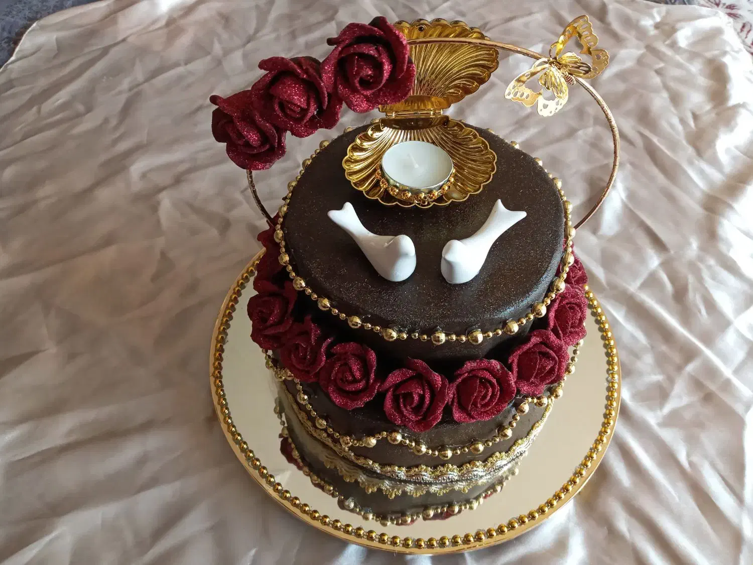 دسته گل وسینی حنا|گل مصنوعی|شهرضا, |دیوار