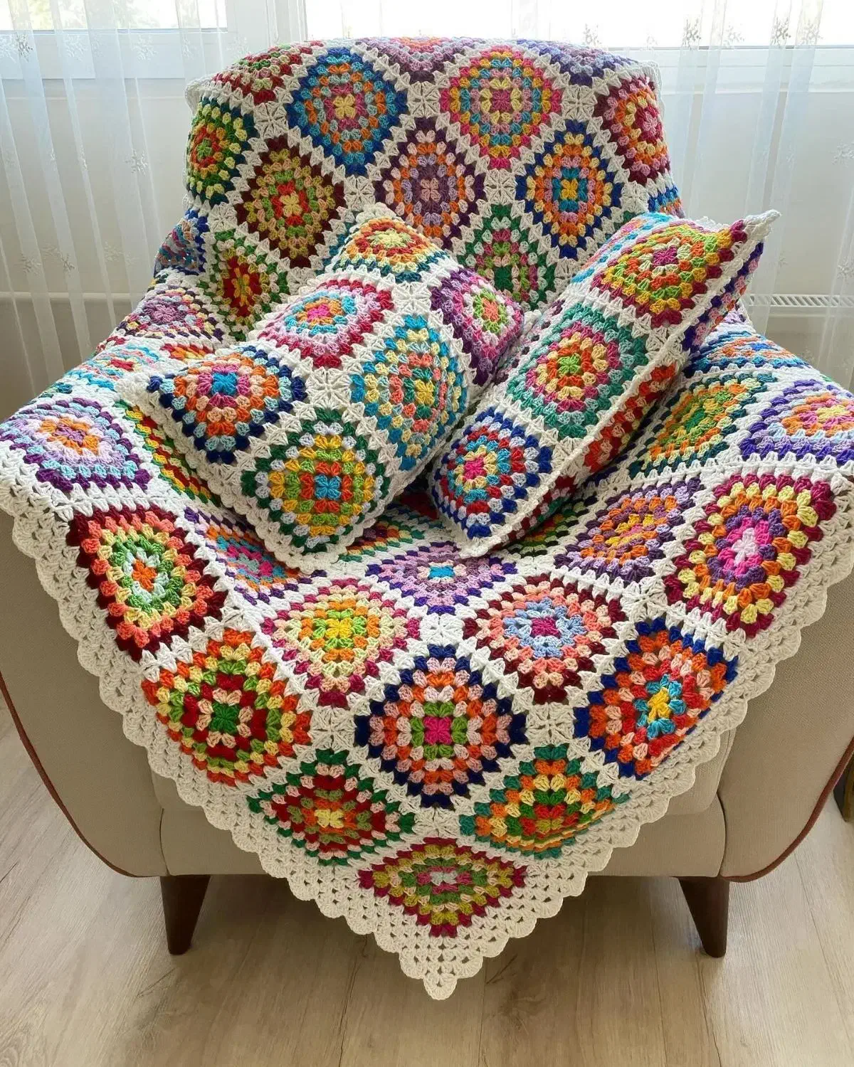 شال مبل دستبافت|رختخواب، بالش، پتو|تهران, جنت‌آباد مرکزی|دیوار