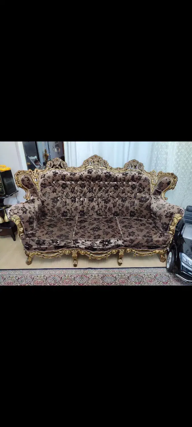 فروش مبل سلطنتی تمام گردوکاردست|مبلمان خانگی و میز عسلی|سنندج, |دیوار