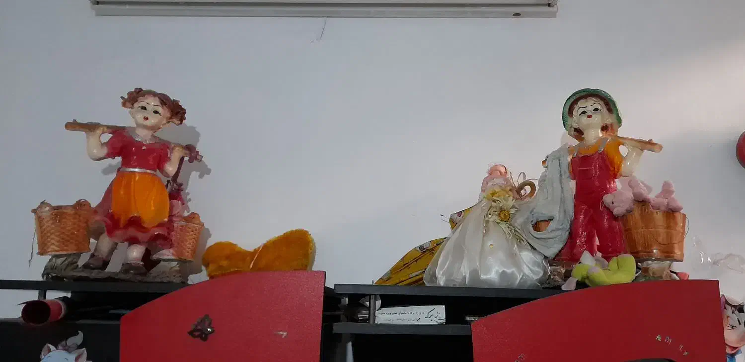 دوتا مجسمه دختر پسر|مجسمه، تندیس، ماکت|مشهد, کوی المهدی|دیوار