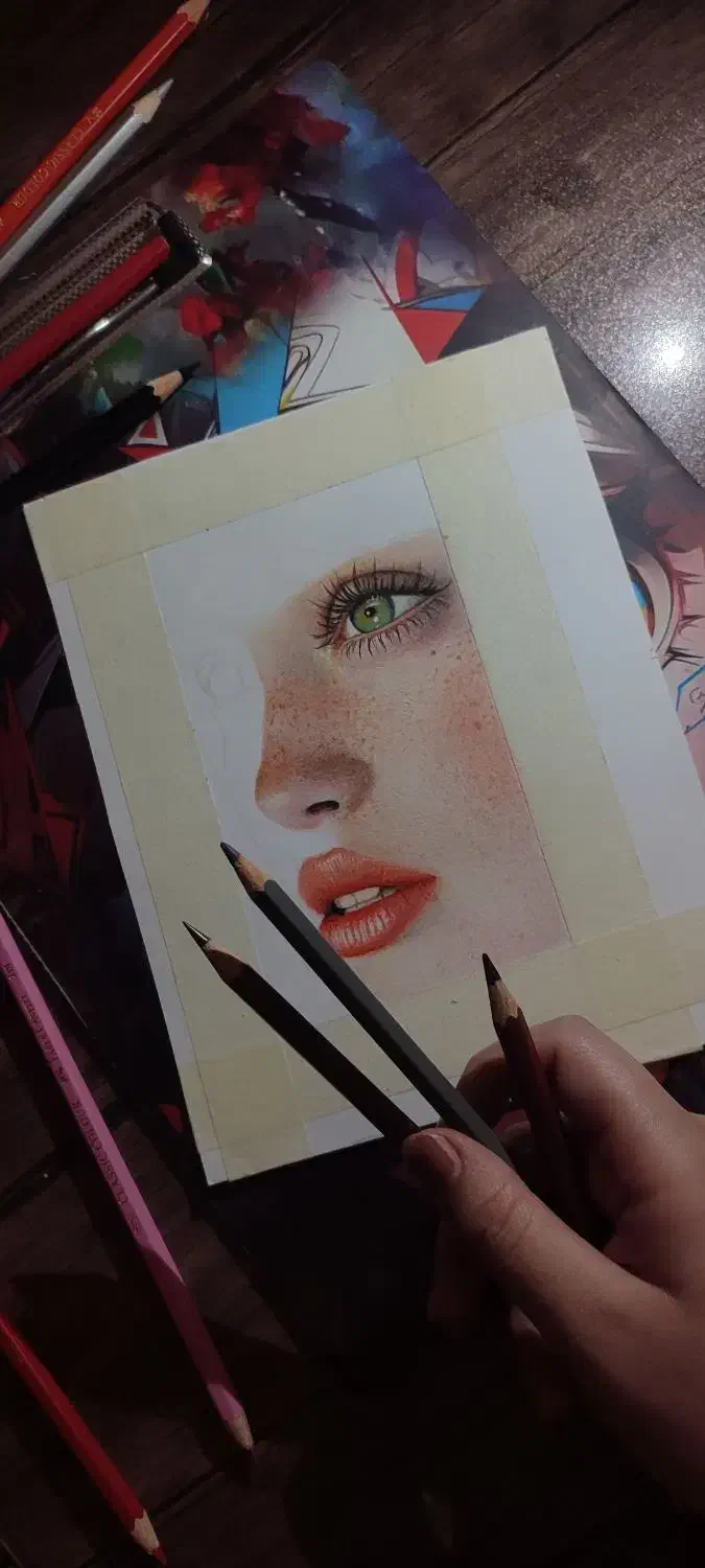 نقاشی چهره هدیه ماندگار|تابلو، نقاشی، عکس|بندرعباس, |دیوار