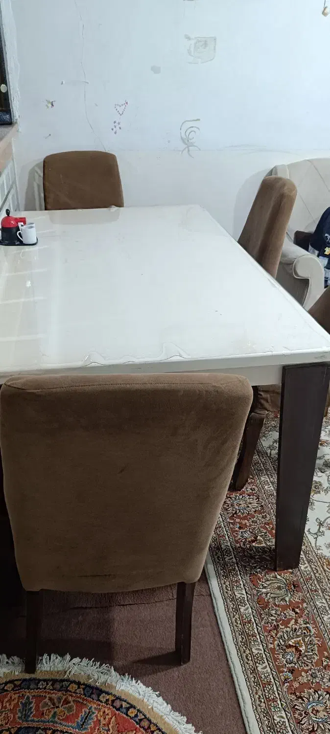 میز نهارخوری|میز و صندلی غذاخوری|روانسر, |دیوار