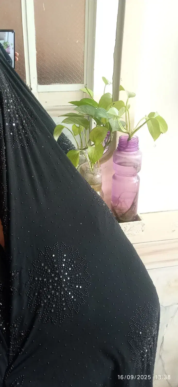 چادر رنگی و مشکی نگین دار|لباس|زابل, |دیوار