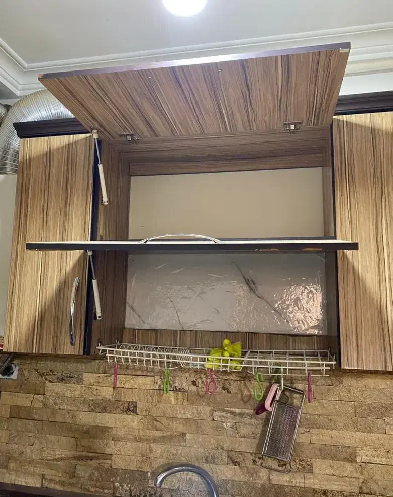 کابینت آشپزخانه ام دی اف چوبی|مصالح و تجهیزات ساختمان|رشت, استادسرا|دیوار