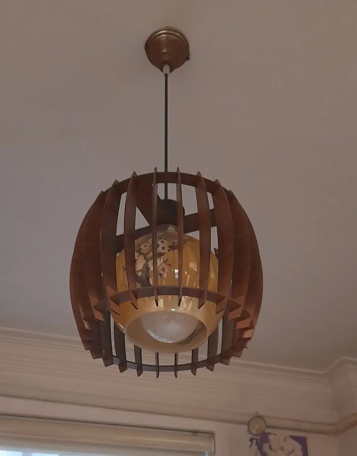 لوستر چوبی|لوستر و چراغ آویز|لاهیجان, یحی آباد|دیوار