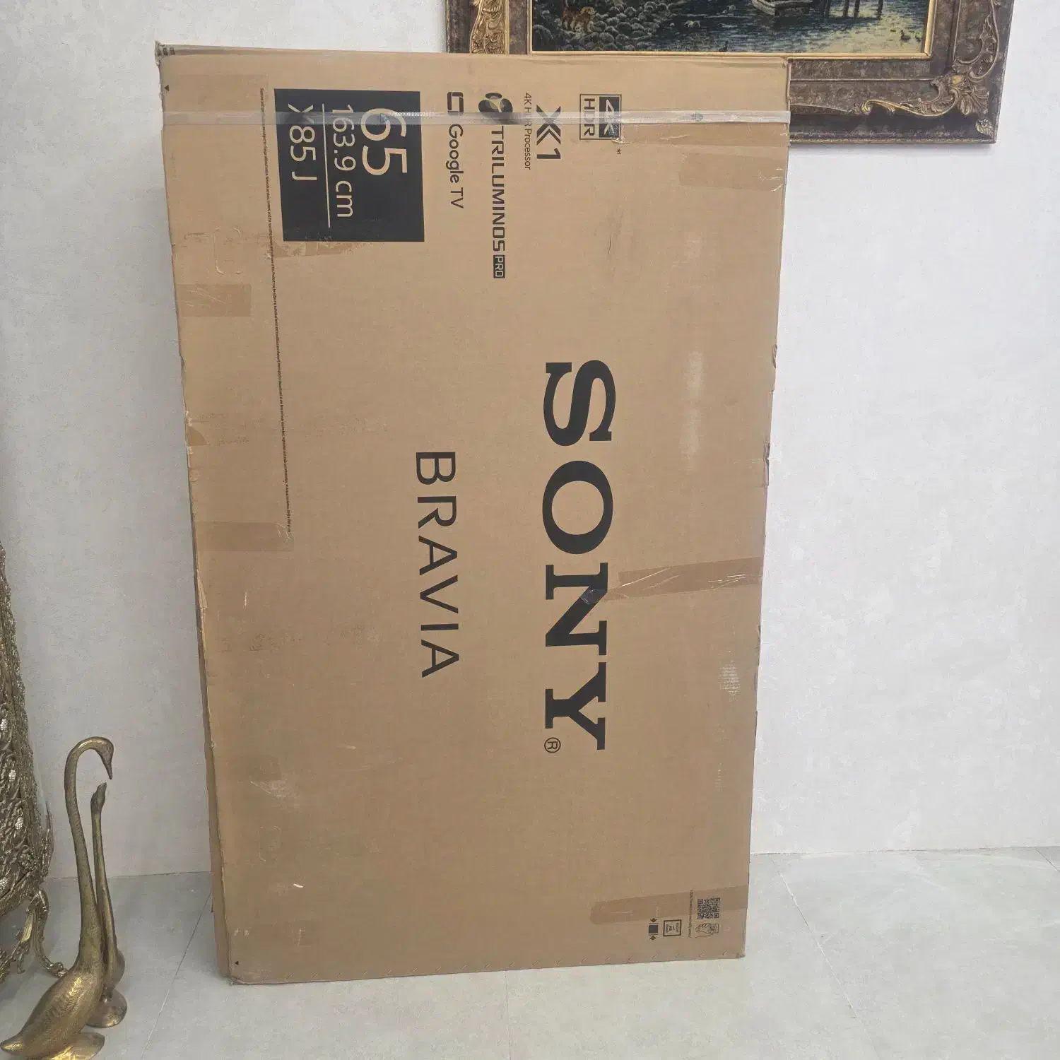 کارتن تلویزیون سونی ۶۵ اینچ|تلویزیون و پروژکتور|کرمانشاه, |دیوار