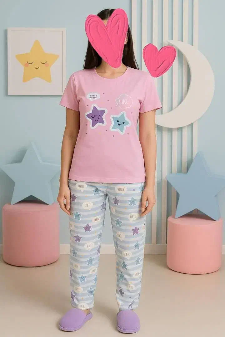 ست تیشرت شلوار عروسکی نخ پنبه|لباس|دهق, |دیوار