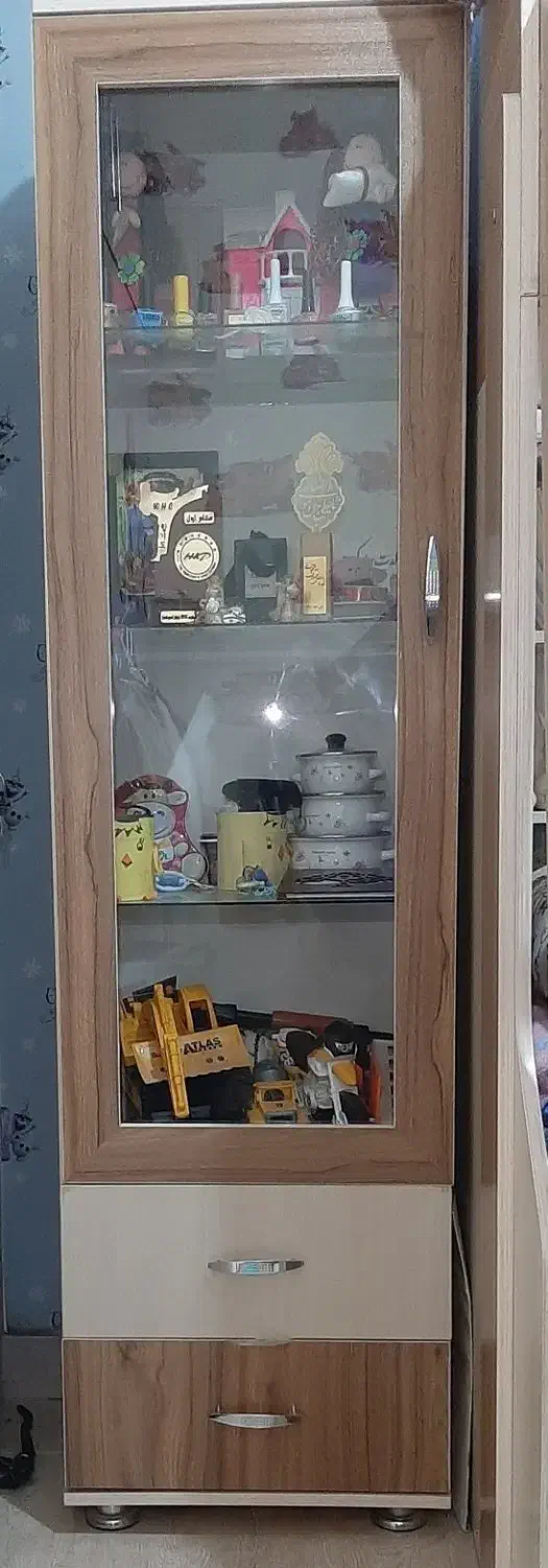 تخت دو طبقه درحدنو ام دی اف|تخت و سرویس خواب|رباطکریم, نصیرشهر|دیوار