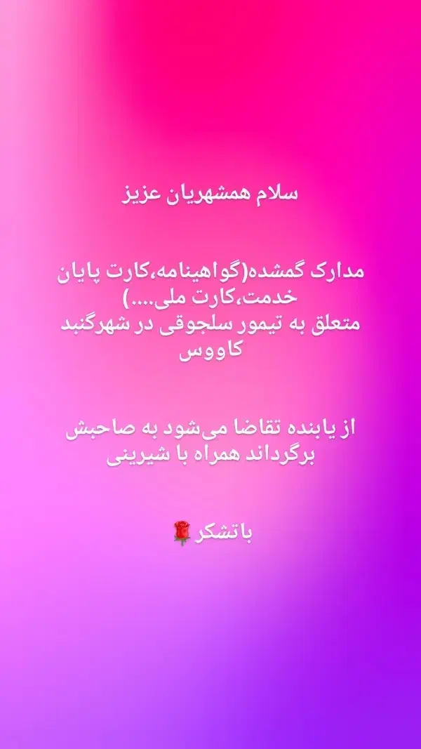 مدارک گمشده متعلق به تیمور سلجوقی|اشیا|گنبد کاووس, |دیوار