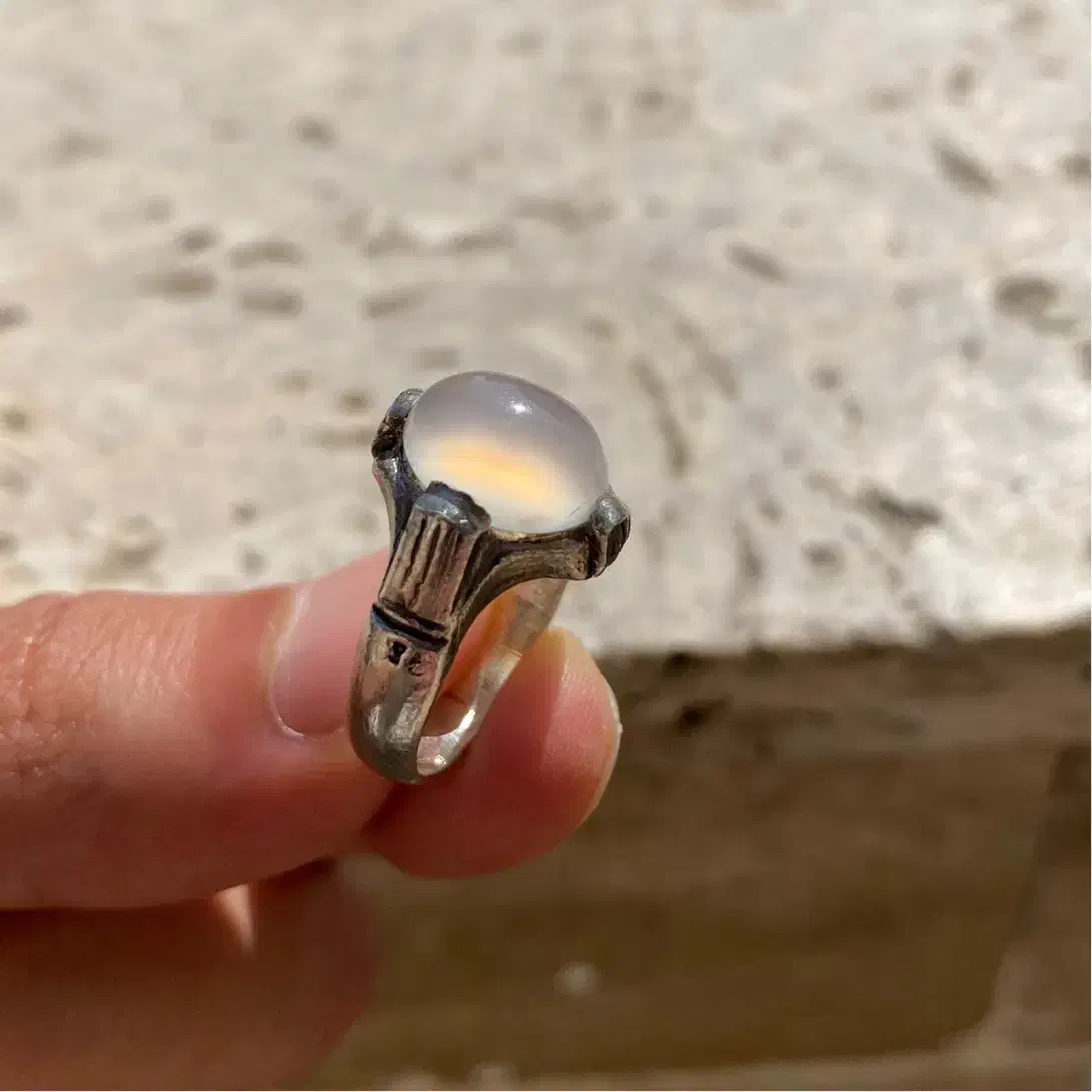 انگشتر نقره عقیق سفید|جواهرات|اردبیل, |دیوار