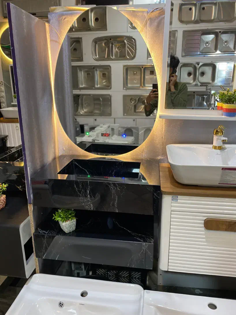 روشویی کابینتی مدل gsf درب بامبو مشکی طوسی سفید|لوازم سرویس بهداشتی|تهران, تهرانسر شرقی|دیوار