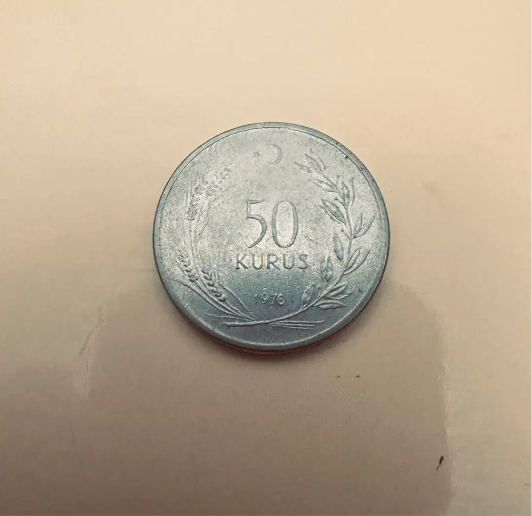 سکه ی قدیمی ترکیه.1976|کلکسیون سکه، تمبر، اسکناس|ارومیه, |دیوار