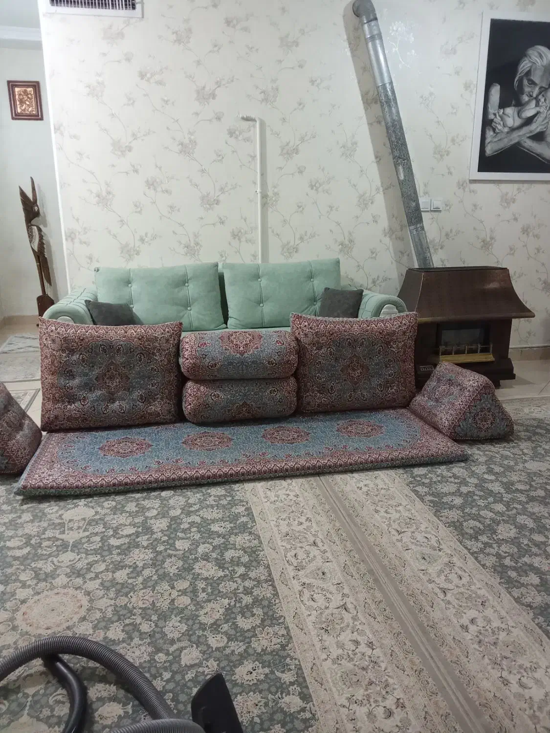 پشتی شاهنشین سری کامل  با رنگ توسی|پشتی|شهریار, شهرک وائین|دیوار