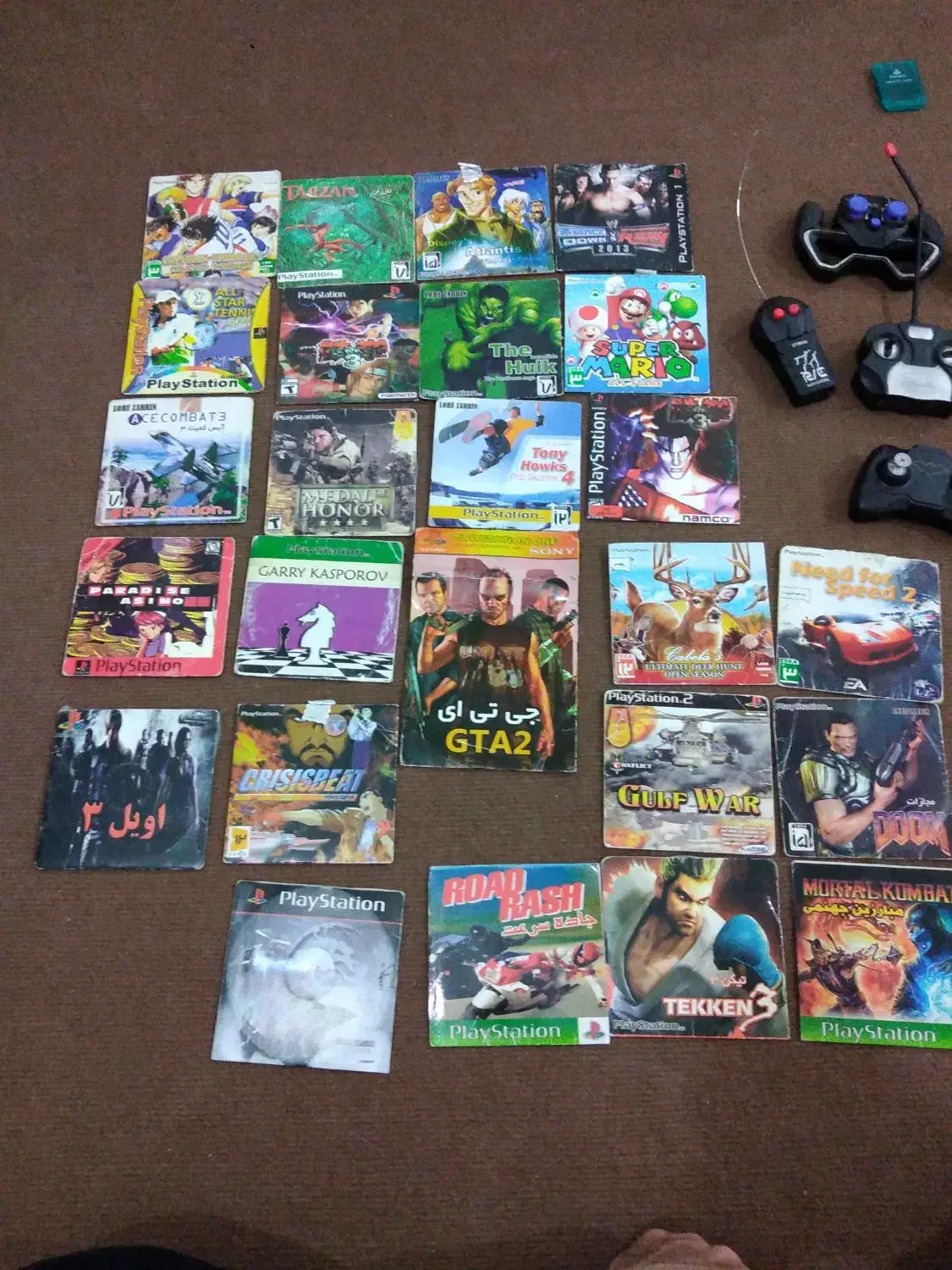 نوار بازی پلی 1 و 2 و کنترل ماشین...|کنسول، بازی ویدئویی و آنلاین|سنندج, |دیوار