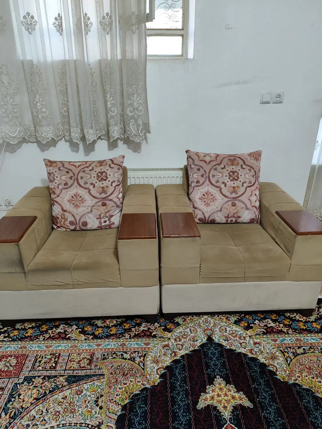 مبل 7 نفره دست دوم|مبلمان خانگی و میز عسلی|اشکذر, |دیوار